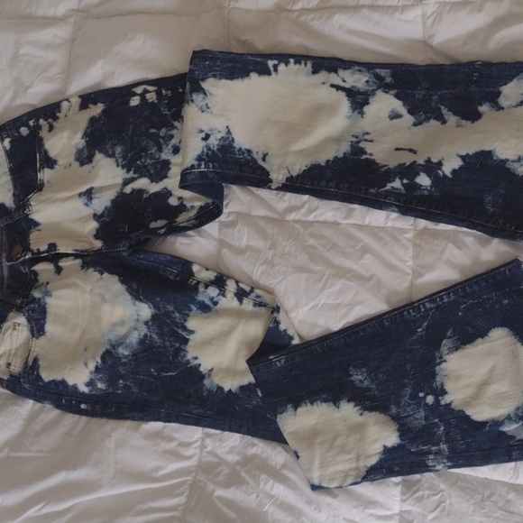 LINDA de MORRER bleached jeans 32X32 sz 40 Brazil - Picture 5 of 6